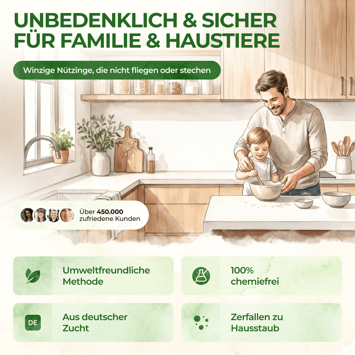 Brackwespen gegen Lebensmittelmotten - Green Guardia - Ihr Experte für Schädlinge und Pflanzen