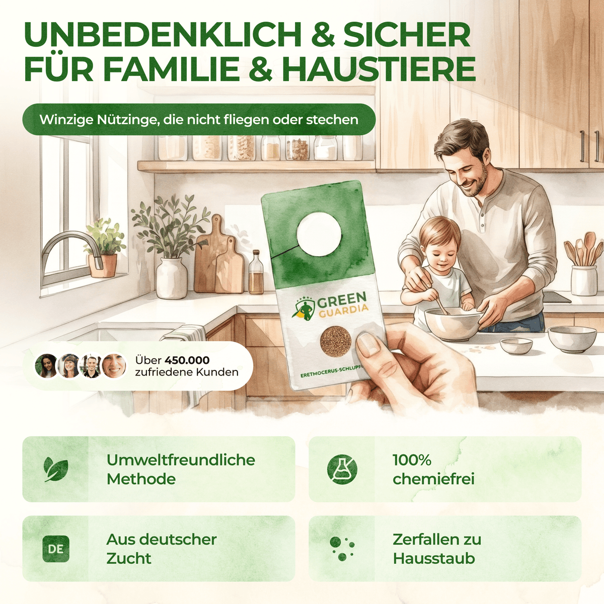 Eretmocerus - Schlupfwespen gegen Weiße - & Tabak Fliegen - Green Guardia - Ihr Experte für Schädlinge und Pflanzen
