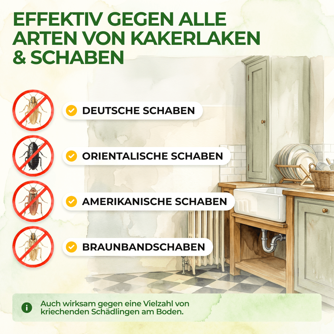 Kakerlaken / Schaben Falle - Green Guardia - Ihr Experte für Schädlinge und Pflanzen