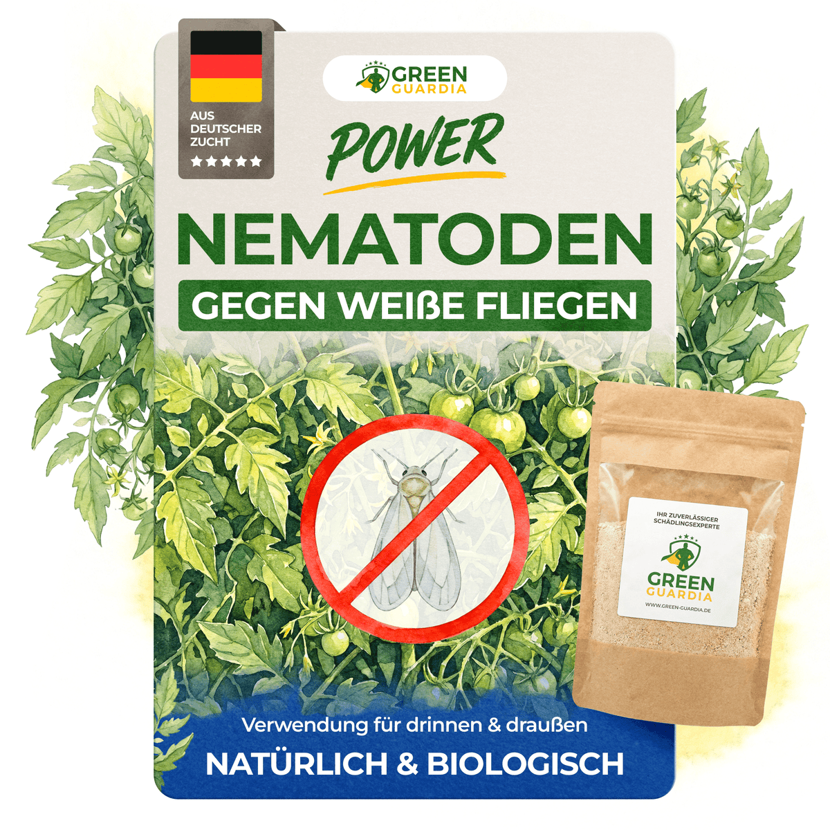 Nematoden gegen Weiße Fliegen - Green Guardia - Ihr Experte für Schädlinge und Pflanzen