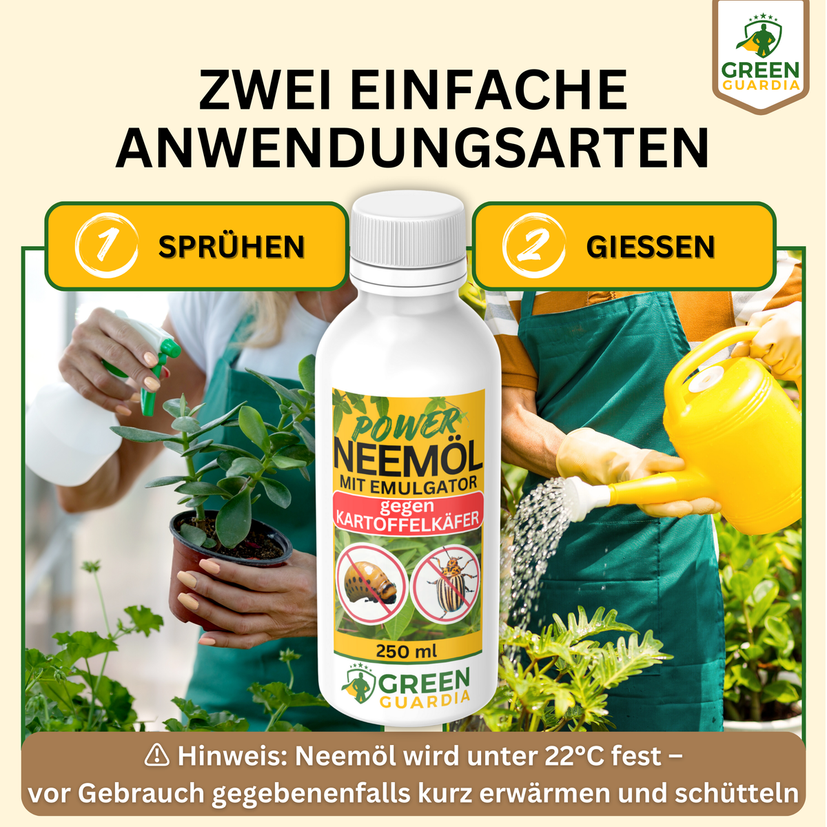 Power Neemöl gegen Kartoffelkäfer - Green Guardia - Ihr Experte für Schädlinge und Pflanzen